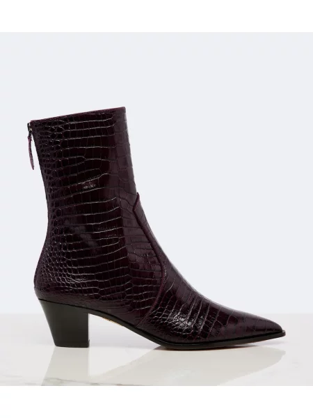 Cizme scurte Aquazzura din piele