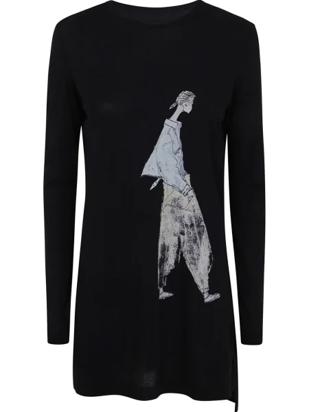 Rochie mini Yohji Yamamoto cu imagine de costum negru