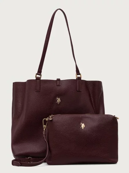 Rucsac U.s. Polo Assn. din piele roșu