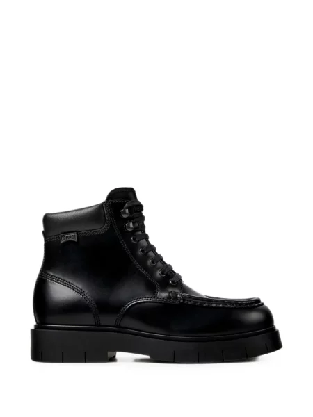 Botine Camper cu șireturi din dantelă negru