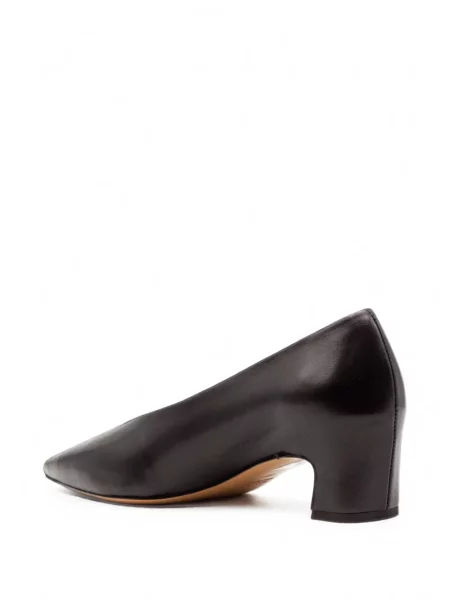 Pantofi cu toc Mara Bini din piele conici negru