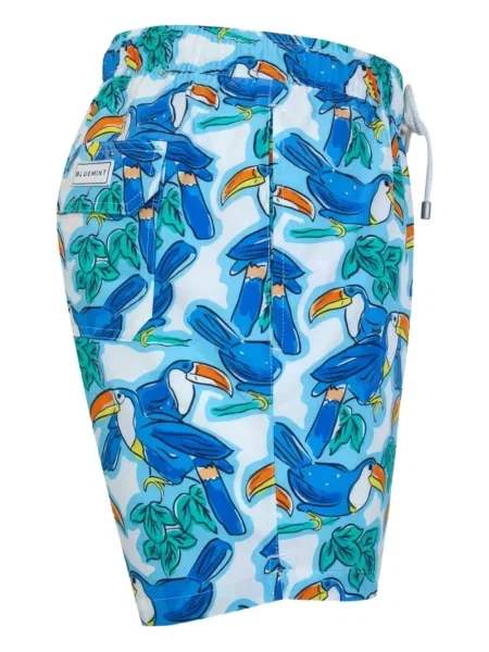 Slip de baie Bluemint cu imagine albastru