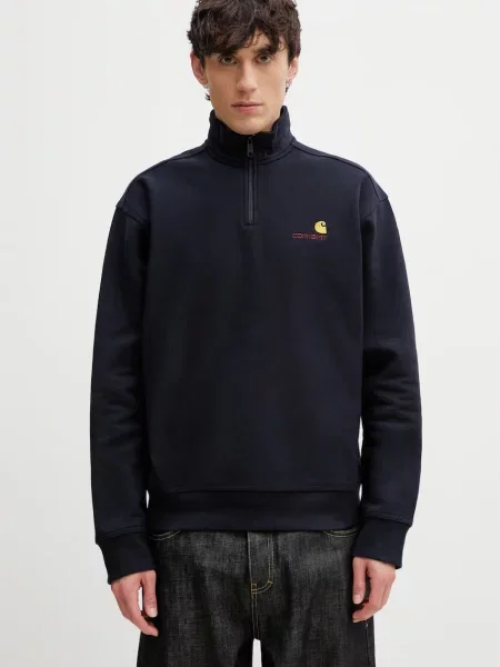 Carhartt WIP Half Zip American Script Sweat bluza z kapturem z