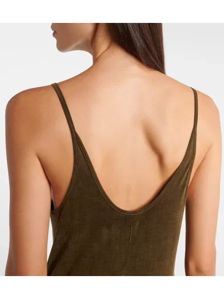 Rochie midi Tom Ford din jerseu verde