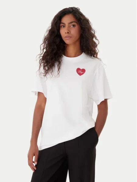 HUGO Tricou Vintag alb