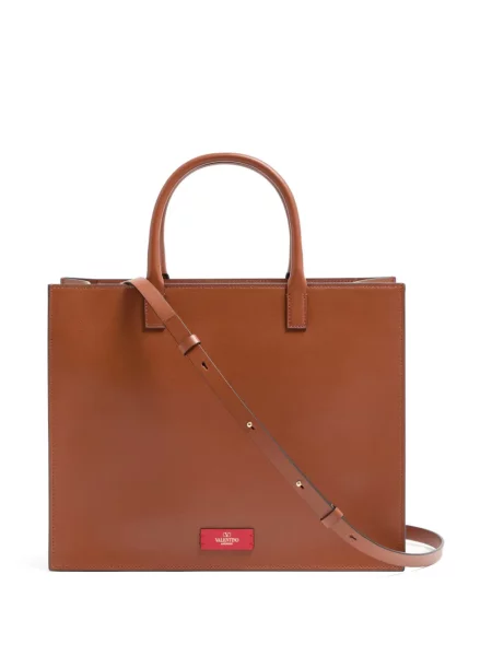 Shopper torbica Valentino Garavani smeđa