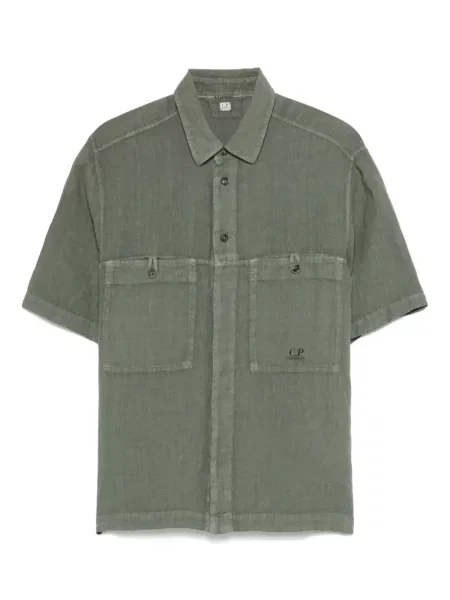 Cămașă C.p. Company de in verde