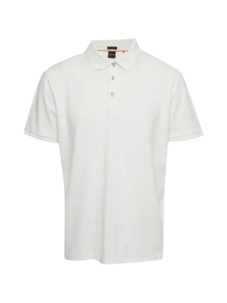 Tricou polo Boss alb