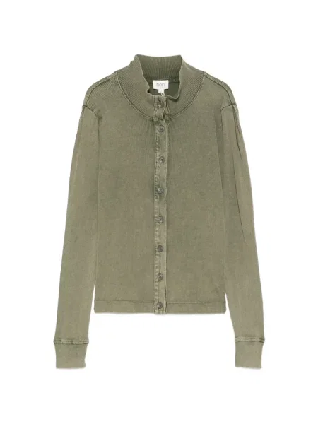 Cardigan Bobi tricotate verde