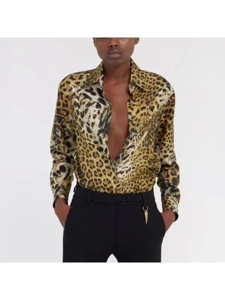 Lniana koszula Roberto Cavalli