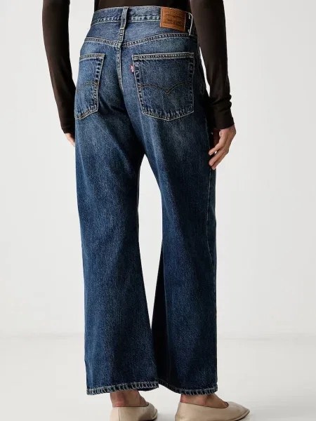 Levi's jeansy BAGGY DAD LASSO niebieskie