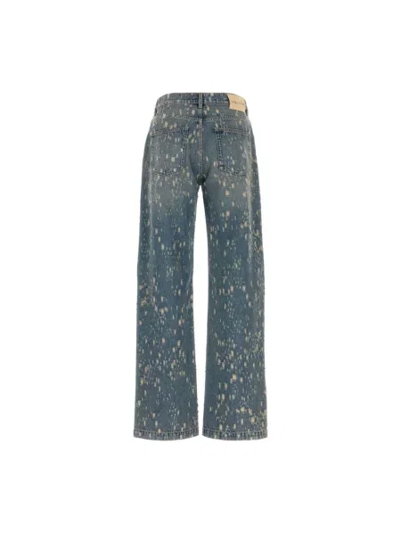Szerokie jeansy Alexander Mcqueen niebieskie