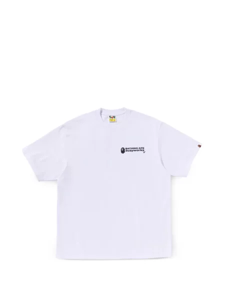 Tricou A Bathing Ape® cu imagine alb