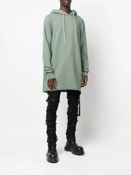 Суичър с качулка Rick Owens Drkshdw зелено