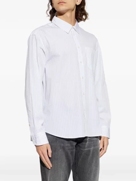 Cămașă Rag & Bone cu dungi alb