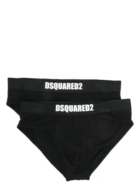 Chiloți multipac Dsquared2 cu autograf negru
