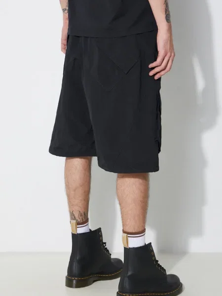Marcelo Burlon pantaloni scurti Cross Cargo Shorts negru