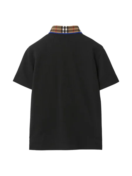 Koszulka polo dziecięca Burberry czarna
