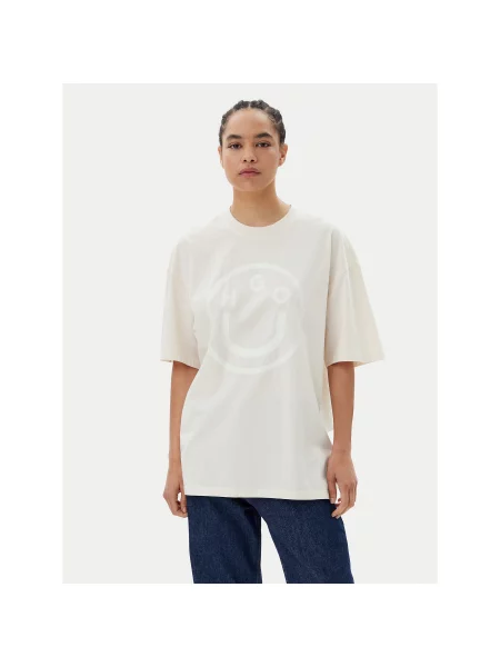 HUGO Majica Oversize bež