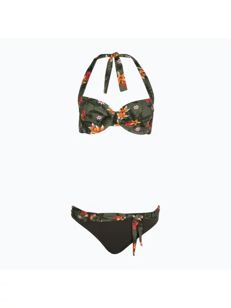 Дамски бански костюм от две части Banana Moon Robodita Bayan kaki зелено