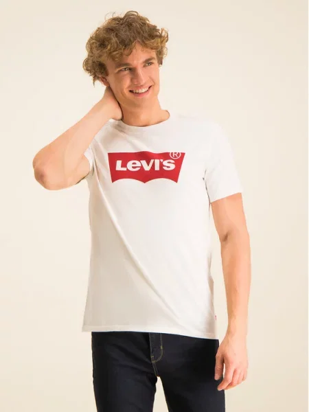 Levi's Marškinėliai Graphic Set Regular Fit balta