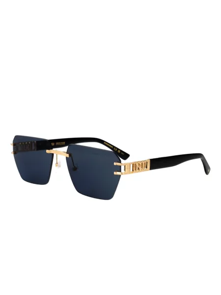 Ochelari de soare Dsquared2 Eyewear cu imprimeu geometric cu autograf negru