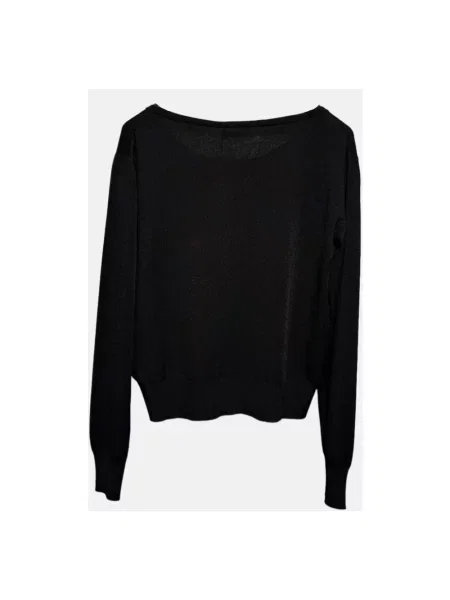 Lekki sweter Roberto Collina czarny