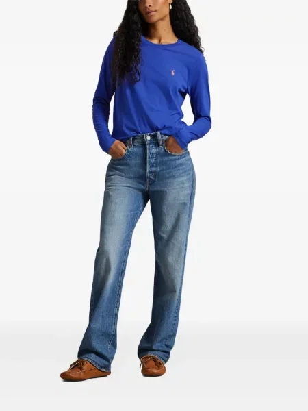 Căciulă Polo Ralph Lauren cu broderie tricotate de costum albastru