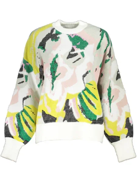 Pulover Desigual alb