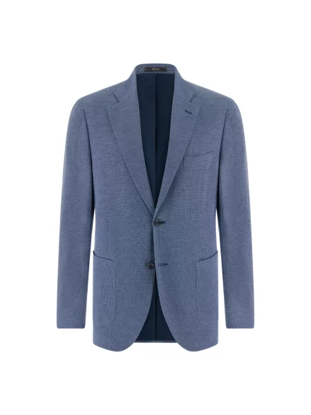 Marynarka Boggi Milano z dżerseju niebieska