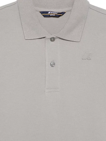 Tricou polo K-way cu autograf gri