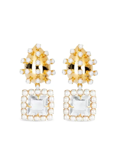 Cercei Bounkit Jewelry cu perle auriu