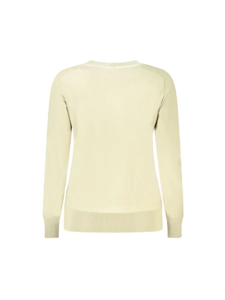 Sweter North Sails z dekoltem w serek beżowy