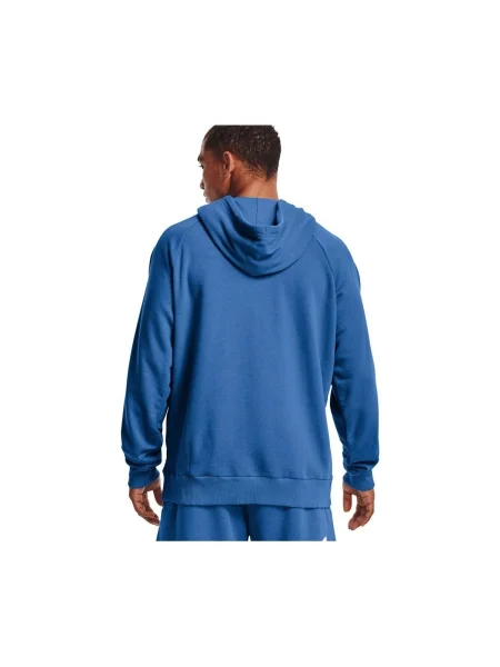 Hanorac cu glugă Under Armour din fleece albastru