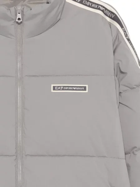 Geacă Ea7 Emporio Armani cu autograf gri