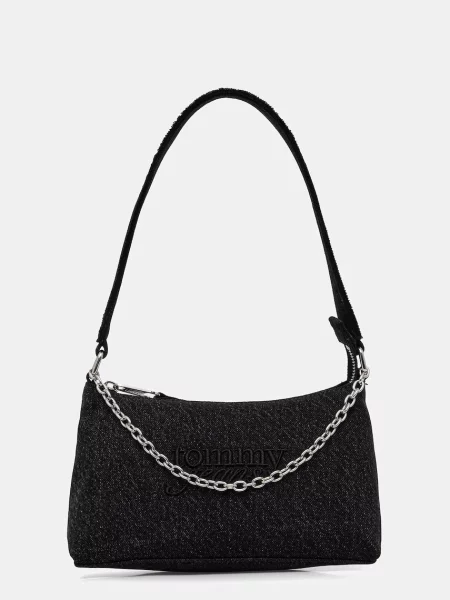 Tommy Jeans Geantă de umăr albastru denim negru