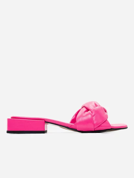 ISSA Plus Шльопанці шкіра рожевий