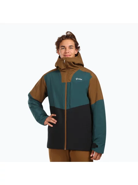 Geacă de schi pentru bărbați Kilpi Killyan dark green verde