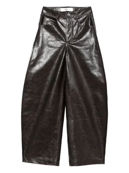 Панталон Séfr дизайн с пет джоба кафяво