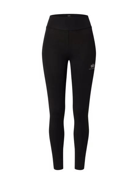 ALPHA INDUSTRIES Leggings negru alb