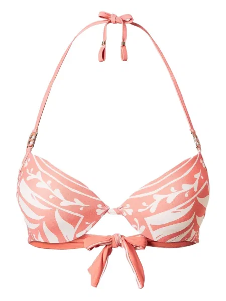 Bikini Twinset cu imagine cu imprimeu abstract portocaliu