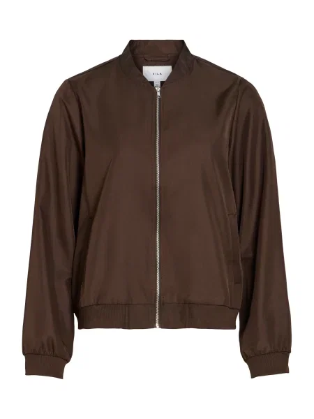 VILA Geacă de primăvară-toamnă VIPapaya ciocolatiu