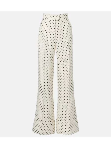 Pantaloni Valentino alb