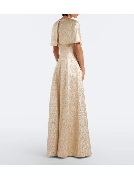 Rochie Emilia Wickstead cu model floral din jacard