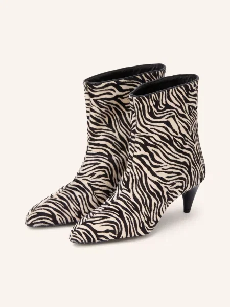 Isabel Marant Botki Jiry schwarz białe