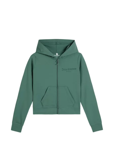 Hanorac cu glugă Juicy Couture cu imagine verde