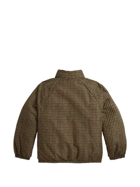 Dětska péřová bunda Polo Ralph Lauren hnědá