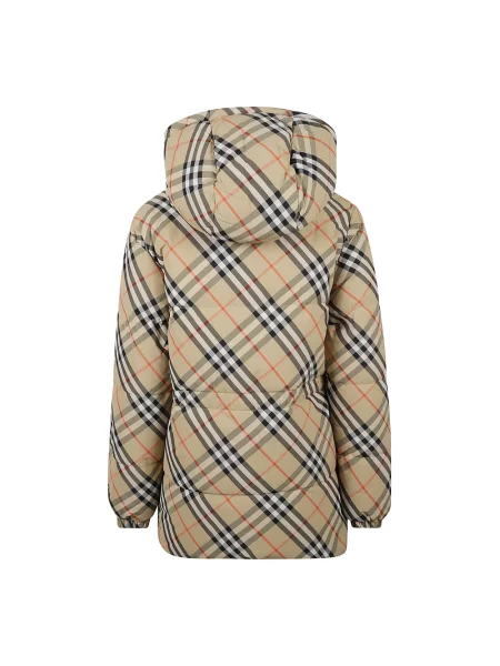 Kurtka puchowa Burberry dwustronna beżowa