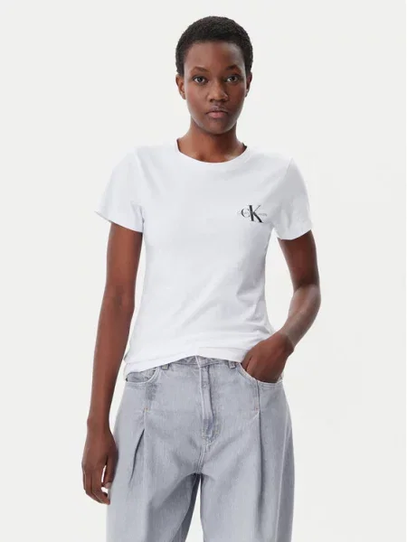 Calvin Klein Jeans kratka majica bela