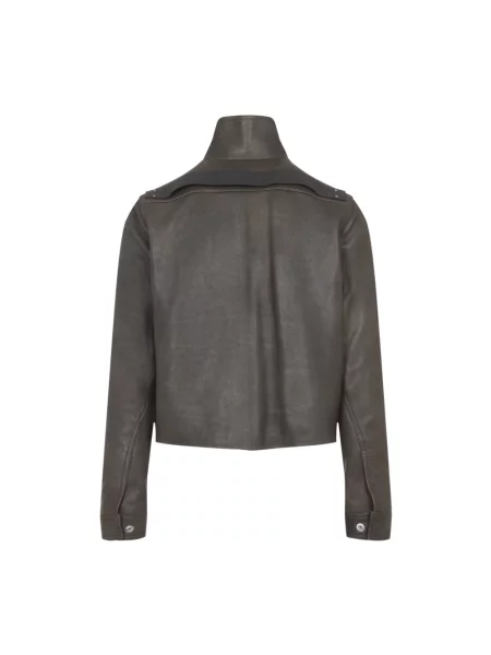 Kurtka skórzana Rick Owens brązowa